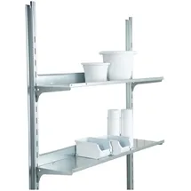 Biohort Regalböden 24,5 x 72 cm 4er Set Silber