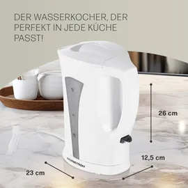 GOURMETmaxx 1,7 l Weiß-Grau
