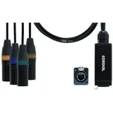 Cordial CDX0.7MN 3 Ethercon DMX Auflösung XLR m 4 Universen