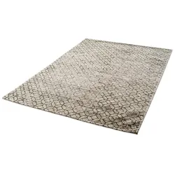 Vintage Teppich Namon 80 x 150 cm Mischgewebe Grau, Grün Grau /