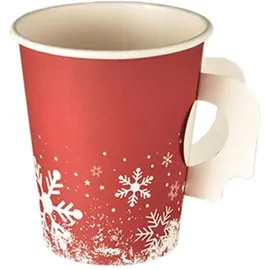 Papstar Pappbecher 0,2 l Rot 50 St.