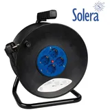 Solera - Kabeltrommel 50 M 3 X 1,5 Mm Mit 4 Bipolaren Ausgängen Mit T/tl 7427/2