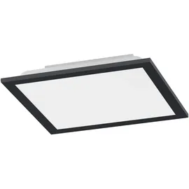 just light. Just Light LED-Deckenleuchte FLAT 1-flammig quadratisch schwarz
