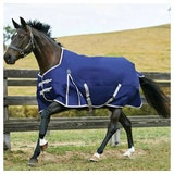 Weatherbeeta Comfitec Essential Standard Lite Plus 50g - navy/silver/red 150