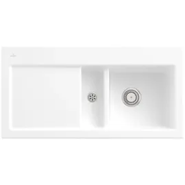 Villeroy & Boch Subway 60 rechts Einbauspüle keramik stone white Handbetätigung 1000 x 510 mm