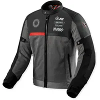 RevIt! Revit Swiftblade, Textiljacke - Schwarz/Grau/Rot - XXL