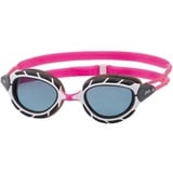 Zoggs Predator Schwimmbrille Erwachsene, Pink/White/Tint Smoke, Kleiner