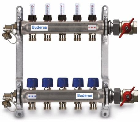 BUDERUS | Logafloor Heizkreisverteiler HVE-FD AK/7 | 7 Kreise