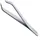 Canal Haarpinzette Spitze in Klauenform satin rostfrei 9 cm