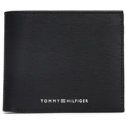 Tommy Hilfiger TH Plaque Geldbörse Leder 11.5 cm black