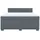 vidaXL Boxspringbett 180 x 200 cm Dunkelgrau