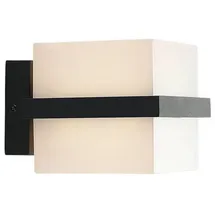 LINDBY Außenwandleuchte Aluminium 14,0 cm spritzwassergeschützt schwarz