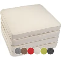 Sunnypillow 4er Set Stuhlkissen wasserdicht UV-lichtecht 50 x 50