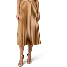 Zero Satin-Rock Midi mit Plisseefalten 34,