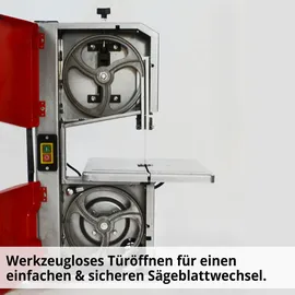 Hecht Holzbandsäge 8925 250 W 1400 mm Sägeband + Parallelanschlag
