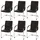 Proregal Konferenzstuhl Textil Braun 6er Set