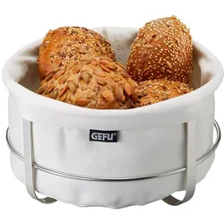 Brotkorb »BRUNCH«, (1 tlg.), für Backwaren. Ideal für Tischdekoration, gemütliche Brunch-Momente, 75112940-0 Weiß H: 11,2 cm