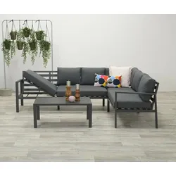 Garden Impressions LEXINTON Alu Ecklounge Gartenmöbel Sitzgruppe Liege rechts