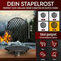 gusskönig Stapelrost für 12 l Dutch Oven