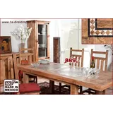 MEXICO Esstisch Tisch Pinie - Marmor Mosaik - ausziehbar mit Ansteckplatten