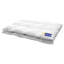 HANSKRUCHEN GmbH HANSKRUCHEN® Bettdecke Daunen 155x200 cm Medium waschbar Allergiker Ganzjahresdecke atmungsaktiv Daunendecke weiss - Weiß