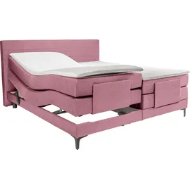 Alina Boxspringbett »Powell« inkl. Motor, Matratze und Topper, in unterschiedlichen Ausführungen rosa