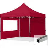 TOOLPORT Faltpavillon Economy 3 x 3 m inkl. 2 Seitenteile rot 59013