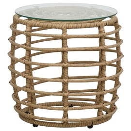 vidaXL Polyrattan Bistro Set 3-tlg. eiche