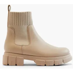 Chelsea Boots - Damen - beige
