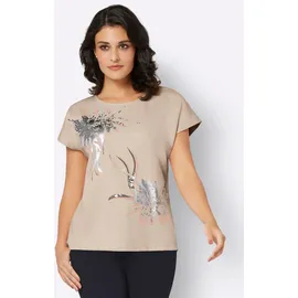 CREATION L Shirt in elfenbein-puder-bedruckt | Gr.: 38