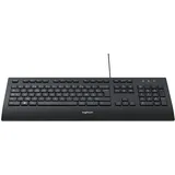 Logitech Corded Keyboard K280e, schwarz, USB, FR (920-005210 / 920-008158)