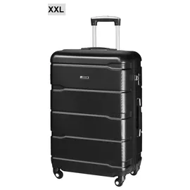 aleos Hartschalen-Trolley 4-Rollen 56 cm / 100 l schwarz