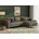 TRENDMANUFAKTUR Eckcouch Cord 2-Sitzer Grau