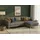 TRENDMANUFAKTUR Eckcouch Cord 2-Sitzer Grau