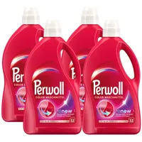 PERWOLL Color Waschmittel 208 (4 x 52 Waschladungen), Feinwaschmittel reinigt sanft und erneuert Farben und Fasern, für alle farbigen Textilien, Color Waschmittel mit Dreifach-Renew-Technologie