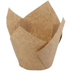 BIOZOYG 267 Stück Minikuchenförmchen Ø 5 cm Einwegform, Papierform, kompostierbar, rund für Cupcakes, Backförmchen
