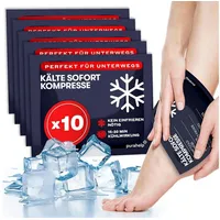 Purahelp Kühlpads zum Knicken 10 Stück) Sofort-Kältekompresse, Einweg 12