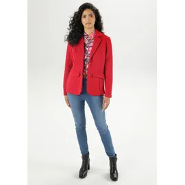 Aniston SELECTED Jerseyblazer mit strukturiertem Muster rot
