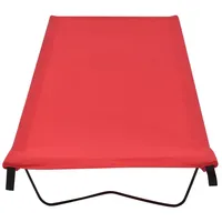 vidaXL Campingliege 180x60x19 cm Rot