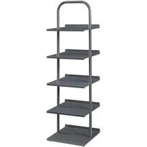 [en.casa] Poytya Schuhregal 119 x 34 x 32 cm Anthrazit