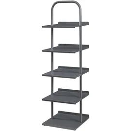 [en.casa] Poytya Schuhregal 119 x 34 x 32 cm Anthrazit