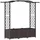 vidaXL Hochbeet mit Rankgitter und Dach 164 x 40 x 142 cm Braun