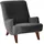 58 aufm Kessel Sessel Kajsa Samtvelours 101 x 80 x 71 cm Anthrazit