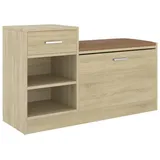 vidaXL Schuhbank Sonoma-Eiche 94,5x31x57 cm Holzwerkstoff