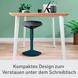 Leitz Hocker Ergo Active Kunststoff 37 x 17 x 37 cm Grau