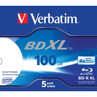 Verbatim BD-R XL 100 GB, 4x Speed wide printable JC