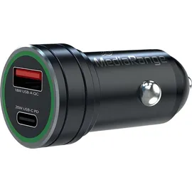 MediaRange MRMA120 KFZ-Ladegerät USB-A/USB-C Schwarz