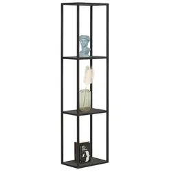 XOOON Elements Bücherregal Eiche/Metall - Schwarz