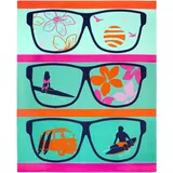 Le Comptoir de la Plage Manilva Strandtuch 140 x 170 cm blau/türkis