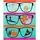 Le Comptoir de la Plage Manilva Strandtuch 140 x 170 cm blau/türkis